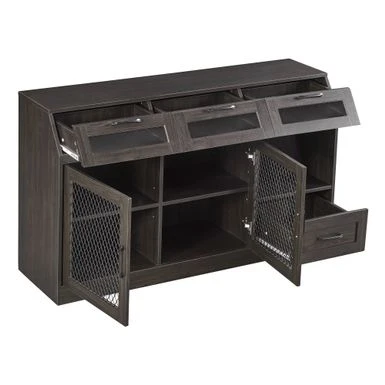 Nestfair Sideboard Multifunctional Buffet Cabinet With 4 Drawers And Adjustable Shelves - White 21 Nestfair Sideboard Multifunctional Buffet Cabinet With 4 Drawers And Adjustable Shelves - White - Image 19