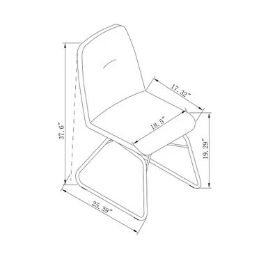 Somette Amy White Curved Back Side Chair, Set Of 2 - Set Of 2 - Set Of 2 - Set Of 2 - White - Dining Height 7 Somette Amy White Curved Back Side Chair, Set Of 2 - Set Of 2 - Set Of 2 - Set Of 2 - White - Dining Height - Image 5