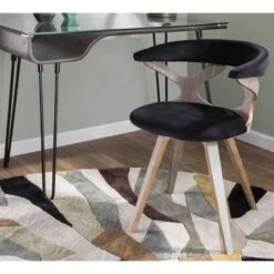 Carson Carrington Viby Mid-century Modern Swivel Dining/ Accent Chair - N/A - Yellow Velvet/Black -Gourmet Interiors c56b7fe5 9238 4a57 af3c ca2b650e8915