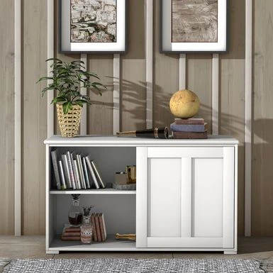 Copper Grove Okhangaron Wooden Storage Cabinet With Sliding Doors - Brown 12 Copper Grove Okhangaron Wooden Storage Cabinet With Sliding Doors - Brown - Image 10