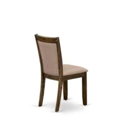 Dining Table Set Include A Dining Table And Parson Chairs With Dark Khaki Fabric Seat - Linen White Finish (Pieces Option) - X727MZ716-7 -Gourmet Interiors c5f8ae63 ec96 4102 999a 7228f2e603fa