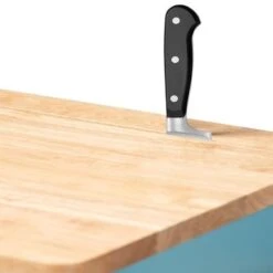 Copper Grove Hudaydah Modern Blue Kitchen Cart -Gourmet Interiors c6224bac 9008 41fc a601 83c6bb824572