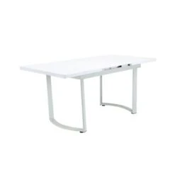 Rectangular Dining Table In High Gloss White Finish - High Gloss White 11 Rectangular Dining Table In High Gloss White Finish - High Gloss White -Gourmet Interiors c6459ead 753d 4f0b adc5 52fc638741b0