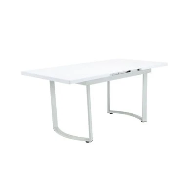 Rectangular Dining Table In High Gloss White Finish - High Gloss White 7 Rectangular Dining Table In High Gloss White Finish - High Gloss White - Image 5