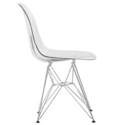 LeisureMod Cresco Modern Dining Side Chair Eiffel Chrome Legs - Transparent Black 26 LeisureMod Cresco Modern Dining Side Chair Eiffel Chrome Legs - Transparent Black -Gourmet Interiors c6dd3d18 1604 4648 af6d 4334123b5849