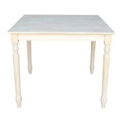 The Gray Barn Fairy Glen Unfinished Square 30-inch Shaker-style Solid Wood Dining Table - Unfinished -Gourmet Interiors c7455626 8457 4937 a895 08b944cafb1a
