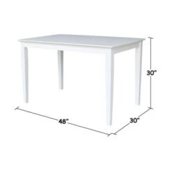 The Gray Barn Fairy Glen Solid Wood Fixed Top Table With Shaker Legs - Weathered Gray -Gourmet Interiors ca568cc3 7e14 4162 987f e2bf892d07e7