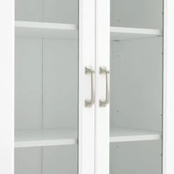 Stanton 2Pc Glass Door Pantry Set - 14.5"x47.5"x78" - White -Gourmet Interiors cb15d35f 609c 4e0b a50e e70720d13636