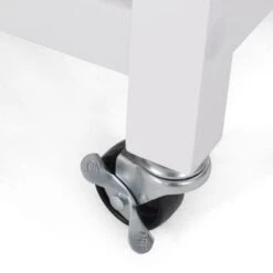 Maynard Indoor Glass Paneled Kitchen Cart With Wheels By Christopher Knight Home - White + Natural -Gourmet Interiors cb276bc1 0d32 4e1d a339 0231c740c5f3