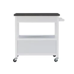 Schley Kitchen Cart White -Gourmet Interiors cb2bec63 88a0 4909 abb6 8135586fb82d