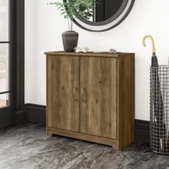 Cabot Small Entryway Cabinet With Doors By Bush Furniture - Harvest Cherry -Gourmet Interiors cc44de2c 48ae 4275 b20f c5434532e5c9