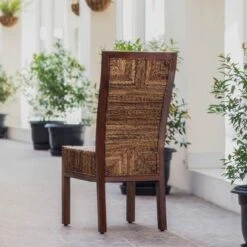 International Caravan Dallas Abaca Mahogany Dining Chair (Set Of 2) - Set Of 2 - Brown - Short 7 International Caravan Dallas Abaca Mahogany Dining Chair (Set Of 2) - Set Of 2 - Brown - Short -Gourmet Interiors cca7be34 0d09 4db2 a7d1 d301db6521d9