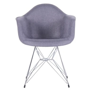 Porthos Home Upholstered Dining Armchairs W/ Metal Legs (Set Of 2) - Blue 7 Porthos Home Upholstered Dining Armchairs W/ Metal Legs (Set Of 2) - Blue - Image 5