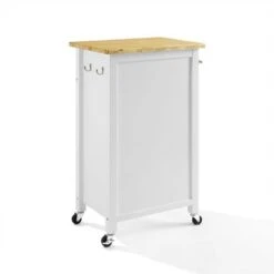 Savannah Wood Top Compact Kitchen Island/Cart - 37"H X 22.25"W X 15.75"D - Kitchen Cart - Wood - White 26 Savannah Wood Top Compact Kitchen Island/Cart - 37"H X 22.25"W X 15.75"D - Kitchen Cart - Wood - White -Gourmet Interiors ceae3e9a e756 4e20 8b13 45cef090f025