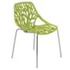 LeisureMod Asbury Modern Open Back Plastic Stackable Dining Side Chair - Green -Gourmet Interiors cefe92a9 1bf5 4d01 9612 f7f90fcbf684