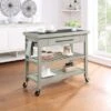 Bridgeford Kitchen Island - Portable - Antique White - Wood -Gourmet Interiors d000643c 9c0b 43ff 8d10 0d22dbb40f6f