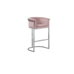 Upholstered Counter Height Chair - Pink And Gold - Counter Height -Gourmet Interiors d14e31e8 fdfb 4c51 922c 1a611563d13d