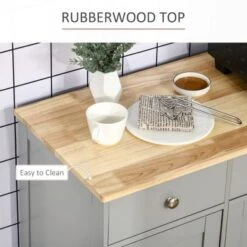 HOMCOM Modern Sideboard, Buffet Cabinet With Adjustable Shelves, Grey - White 28 HOMCOM Modern Sideboard, Buffet Cabinet With Adjustable Shelves, Grey - White -Gourmet Interiors d1a10ce6 6878 4ce5 8d14 c703482d90c7