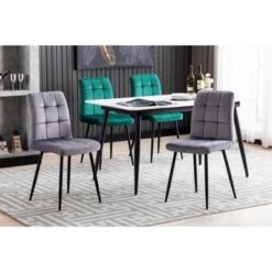 Porthos Home Pacie Velvet Dining Room Chairs (Set Of 2) - Green -Gourmet Interiors d1ce770e 89ec 4169 9cf9 4537edbf2e50