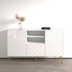 Abeto 59" Sideboard - White -Gourmet Interiors d3b3c31e 1742 45f5 bf84 9767c95c4946