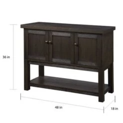 Copper Grove Lahij Distressed Walnut Server - Walnut -Gourmet Interiors d4624d43 cc3a 4982 b668 5cb16128c7a5