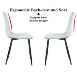 Sicotas 4 Piece Dining Chairs Set For Kitchen Living Room - Grey/Black -Gourmet Interiors d48f5727 523f 4008 8221 ac4a3a522d6a