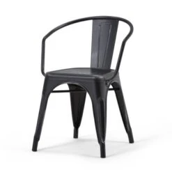 WYNDENHALL Elisse Industrial Metal Dining Arm Chair (Set Of 2), Fully Assembled - 20.6"w X 19.7"d X 28.3"h - Distressed Black And Silver 30 WYNDENHALL Elisse Industrial Metal Dining Arm Chair (Set Of 2), Fully Assembled - 20.6"w X 19.7"d X 28.3"h - Distressed Black And Silver -Gourmet Interiors d51062ca 1d0b 4617 afc1 6af57c311f93