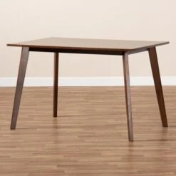 Baxton Studio Britte Mid-Century Modern Transitional Rectangular Wood Dining Table - Rectangular - 4 -Gourmet Interiors d57a4f84 61d1 4b47 ba09 41bd822a2faa