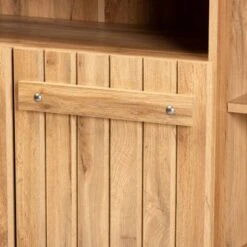 Baxton Studio Eren Natural Oak Brown Wood 2-Door Dining Room Sideboard Buffet - Tan -Gourmet Interiors d5c0ed35 8628 43d7 9a29 9b2466ccd763