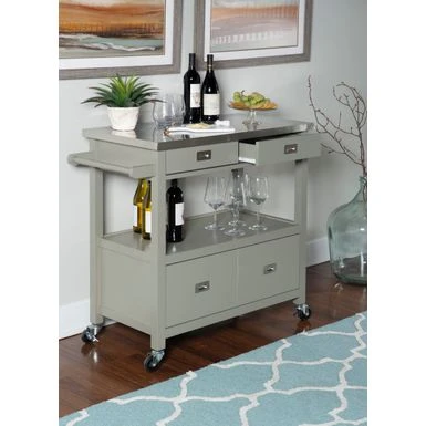 Schley Kitchen Cart Grey 12 Schley Kitchen Cart Grey - Image 10