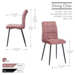 Porthos Home Pacie Velvet Dining Room Chairs (Set Of 2) - Green -Gourmet Interiors d618f6e3 023e 4580 a8f6 1c3c33d9aa08