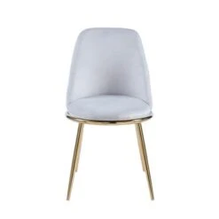 Porthos Home Dani Dining Chairs Set Of 2, Velvet Upholstery, Gold Legs - Green -Gourmet Interiors d61d38a7 90e8 42a5 adea 505626b863a4