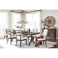 Roxbury Manor Rectangular Dining Table - Brown -Gourmet Interiors d647b0a4 7eaa 4515 a597 8de5d89fa66b