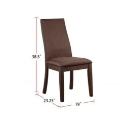 5 Piece Dining Set In Walnut And Espresso - Cocoa Brown, Walnut And Espresso -Gourmet Interiors d6840c37 d99c 4e34 8a48 9392bf448d65