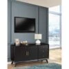 Sideboard With 3 Drawers And 2 Doors, Black - Black -Gourmet Interiors d6e0c6cc 08e0 43f5 b019 a44dc833b0cd