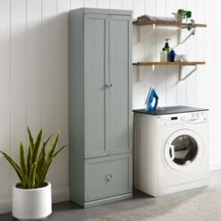Harper Convertible Pantry Closet - 12.5" X 22" X 74" - Gray -Gourmet Interiors d6e5987c 138b 41ba ba8d 7ce86c26e989