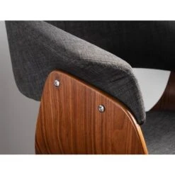 Carson Carrington Sauda Mid-century Modern Chair - N/A - Charcoal Fabric/Walnut -Gourmet Interiors d7b1a555 d1f0 4f52 a0af 9fc28cff8c2b