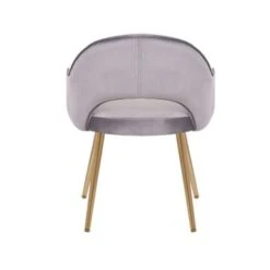 Porthos Home Fifer Velvet Dining Chair - Grey -Gourmet Interiors d7e8deed 5d7c 4a2c b64f 7d374b96fabc