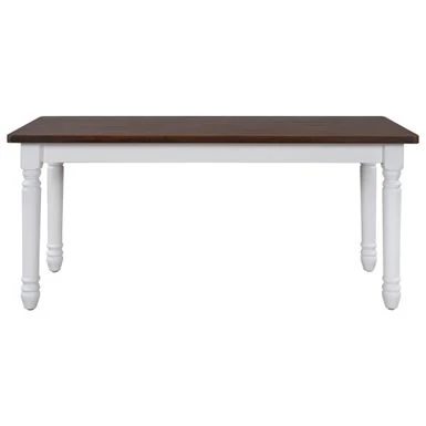 Clihome 2-Pcs Solid Wood Retro Farmhouse Kitchen Dining Benches - White 7 Clihome 2-Pcs Solid Wood Retro Farmhouse Kitchen Dining Benches - White - Image 5