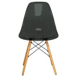 LeisureMod Dover Side Kitchen & Dining Chair Eiffel Wood Legs Set Of 4 - White Red -Gourmet Interiors d80c50e2 9500 44d8 8a96 0e039979ffd0