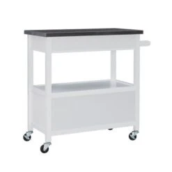 Schley Kitchen Cart White -Gourmet Interiors d811107b 5a5b 4cb3 a2d5 016c3260b2fa