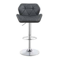 Adjustable Bar Stools Chrome And Grey (Set Of 2) -Gourmet Interiors d8efa4de 9c08 4ecd b174 8ffe6a9d62bd