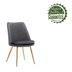 Porthos Home Tori Velvet Gold Legs Kitchen Dining Room Chair - Pink -Gourmet Interiors d971e47b 29f8 45ec 87a3 4ad281f600df