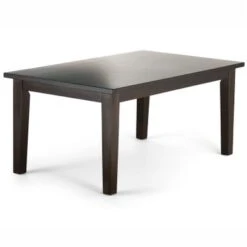 WYNDENHALL Colburn SOLID HARDWOOD And Rubberwood Contemporary Dining Table - 66 W X 40 D X 30 H - Java Brown -Gourmet Interiors d9b14ce3 782d 4acc ad01 4ba1480298a8