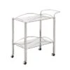 Silver Orchid Olivia Chrome Serving Cart - 29.75" X 14" X 29.50" - SERVING CART 2 Silver Orchid Olivia Chrome Serving Cart - 29.75" X 14" X 29.50" - SERVING CART -Gourmet Interiors d9fdcc02 cb20 48c8 925f e5ead01b7a33