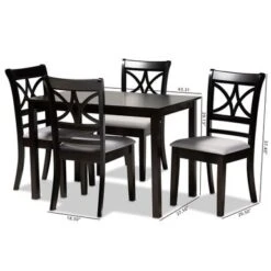 Copper Grove Aileur 5-piece Dining Set - Beige -Gourmet Interiors da16877f d72e 43b8 b822 969aa3ebe7d3