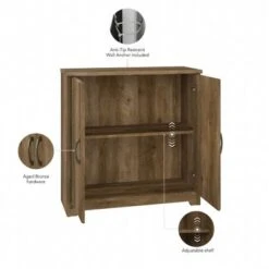 Cabot Small Entryway Cabinet With Doors By Bush Furniture - Harvest Cherry -Gourmet Interiors dabbc8d5 ff22 4fb1 bce3 257cd700e2a0