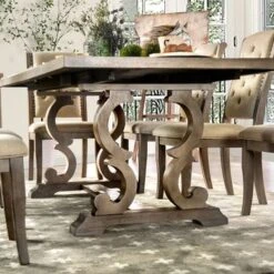 The Gray Barn Windswept Rustic 90-inch Wood Expandable Dining Table - Rustic Natural Tone -Gourmet Interiors dadbbe83 357f 4488 8bf5 881922e06681