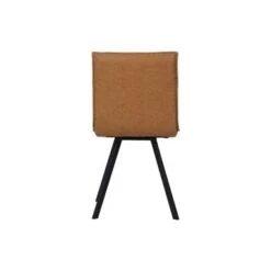 LeisureMod Wesley Modern Leather Dining Chair With Metal Legs Set Of 2 - Light Brown -Gourmet Interiors dbe992da 4d2a 4468 89b8 f9c034ca878c