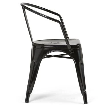 WYNDENHALL Elisse Industrial Metal Dining Arm Chair (Set Of 2), Fully Assembled - 20.6"w X 19.7"d X 28.3"h - Distressed Black And Silver 20 WYNDENHALL Elisse Industrial Metal Dining Arm Chair (Set Of 2), Fully Assembled - 20.6"w X 19.7"d X 28.3"h - Distressed Black And Silver - Image 18